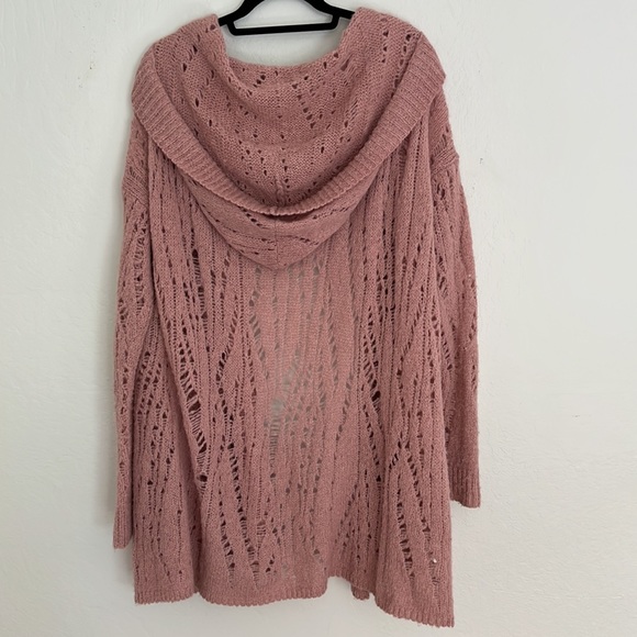 Free People small pink duster sweater - Picture 6 of 8